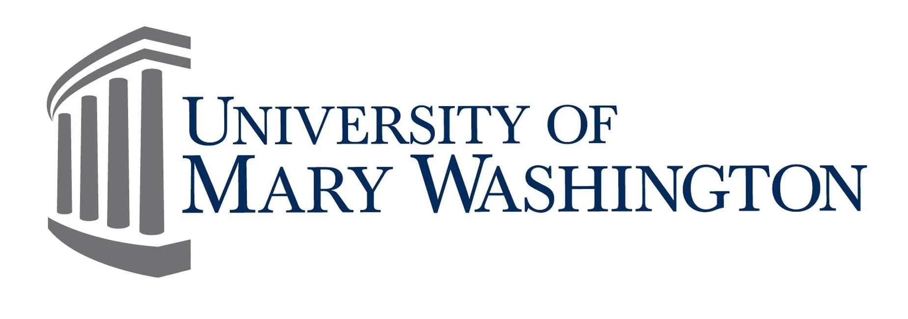 University of Mary Washington logo with columns icon.